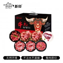 【祁连牧歌&新仰】牛肉D款礼盒3150g【国产清真顺丰发货】6972827000270偏远另加运费