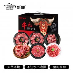 【祁连牧歌&新仰】牛羊肉生鲜B款礼盒2100g【国产清真顺丰发货】6972827000362偏远另加运费