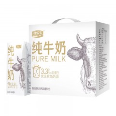 君乐宝柳叶包(特通专属）纯牛奶200ml*12盒   偏远另算运费