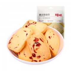 百草味 蔓越莓曲奇 100g*3袋    偏远另算运费