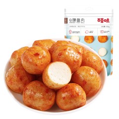 百草味 Q弹鱼丸（香辣味）108g*3袋      偏远另算运费
