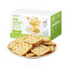 孕味食足薄脆苏打饼干（酸奶洋葱味）240g*2盒     偏远另算运费