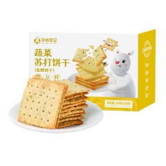 孕味食足蔬菜苏打饼干 260g*2盒       偏远另算运费