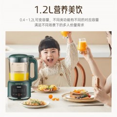 九阳（Joyoung）破壁豆浆机 免滤家用多功能大容量1.2L搅拌机料理机可视豆浆机 DJ12X-D139 绿色 6922208439199