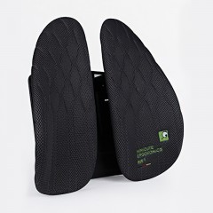 米乔三弹簧环腰抱8000+网孔10cm可调腰垫WP-0902黑色/灰色