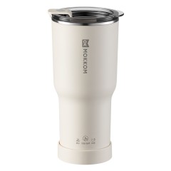 磨客养生杯烧水杯MK-386 迷你养生壶便携式烧水壶电煮杯电炖杯电热水杯旅行加热水杯户外电热水杯 0.4L 便携分体烧水杯-绿/白/红