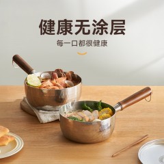 温仑山(Velosan)20cm锤纹不锈钢不粘雪平锅炉灶通用VE0141（带蒸格）