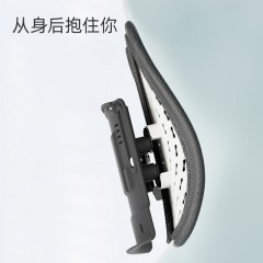 米乔双肺叶动态支撑166透气网孔10cm可调腰垫WP-0442黑色