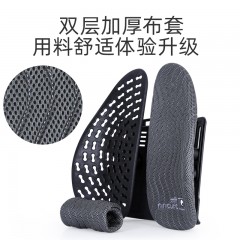 米乔三弹簧环腰抱8000+网孔10cm可调腰垫WP-0901黑色/灰色