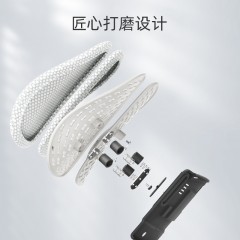 米乔双肺叶三弹簧3D散热网布10cm可调腰垫WP-0903白色