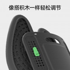 米乔双肺叶专利卡扣166透气孔10cm可调腰垫WP-4400黑色