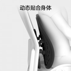 米乔双肺叶专利卡扣166透气孔10cm可调腰垫WP-4400黑色