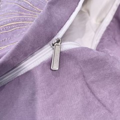 悠梦嘉居 YJ-1321 80双锦刺绣四件套 200*230CM 香芋紫 （内蒙、新疆、西藏、青海、宁夏、甘肃运费另算）