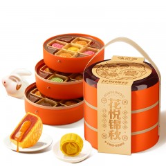 味滋源花悦锦秋提篮月饼礼盒腰封款860g 6976118717991