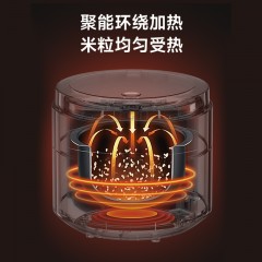aigo爱国者家用3L电饭锅含蒸笼多功能智能电饭煲ADFB-50W01 6978474990698 偏远地区加运费