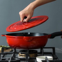 英麦斯厨具迪澳999红煎炒锅28cm YGSZ202128