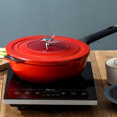 英麦斯厨具迪澳999红煎炒锅28cm YGSZ202128