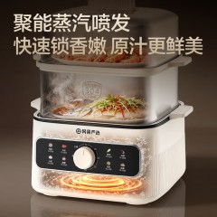 网易严选 304 不锈钢电蒸锅双层多功能蒸煮炖涮电锅(302481659) 6906628608373 偏远地区加运费