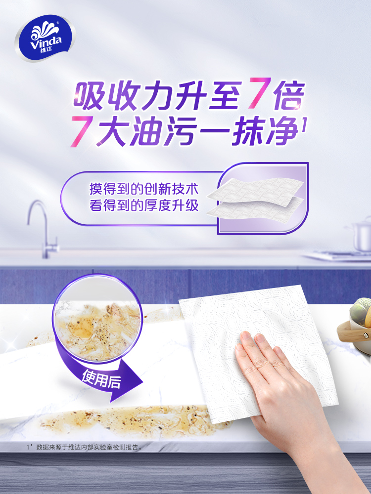 维达V4020随心撕可水洗厨房纸巾75节 2卷x4提-箱装-详情图-3.jpg